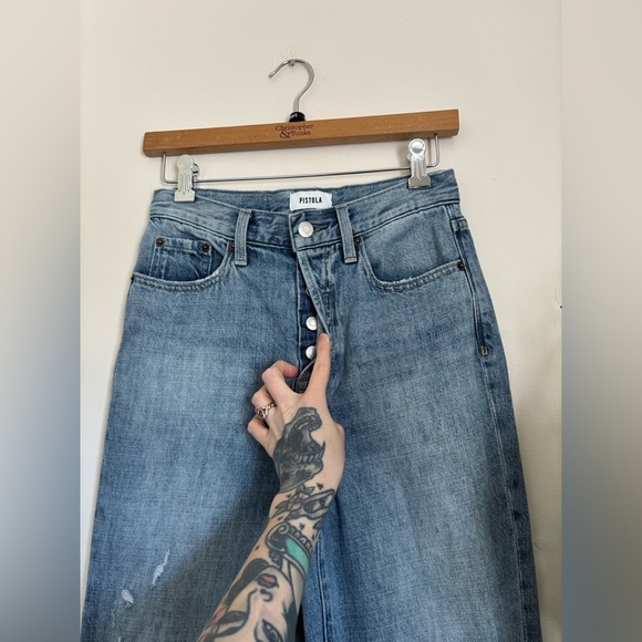 Pistola Distressed Highrise Cassie Denim - Picture 6 of 8